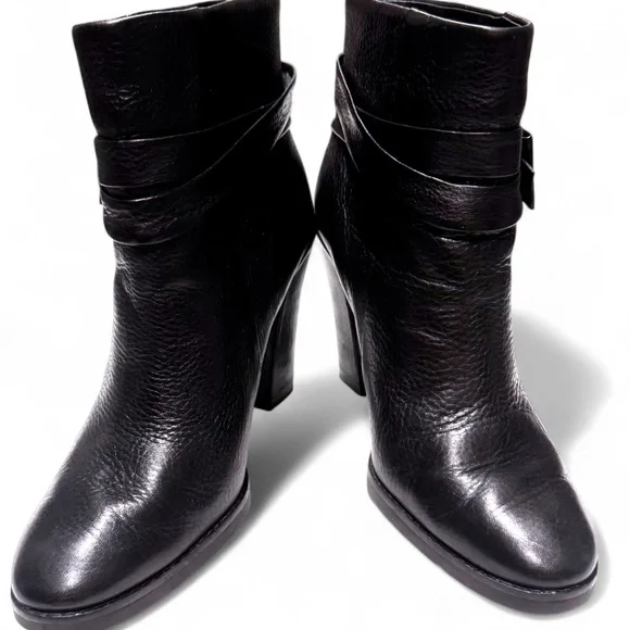 KATE SPADE New York Black Leather Ankle Boots – Bow Detail – Size 9 - Picture 4 of 8